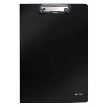 Leitz Clipfolder with front cover Solid, A4, Black, 75 sheets, Polyfoam, 229 mm, 16 mm