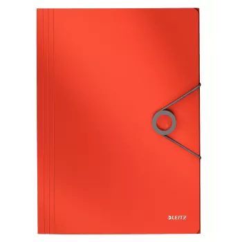 Leitz 3-Flap Folder Solid PP A4, Flap folder, A4, Polypropylene (PP), Red, 150 sheets, 80 g/m²