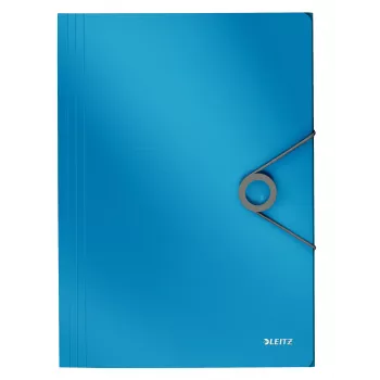 Leitz 3-Flap Folder Solid PP A4, Flap folder, A4, Polypropylene (PP), Blue, 150 sheets, 80 g/m²