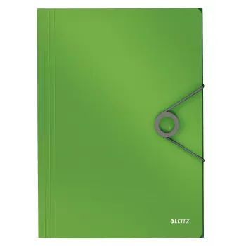 Leitz 3-Flap Folder Solid PP A4, Flap folder, A4, Polypropylene (PP), Green, 150 sheets, 80 g/m²