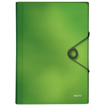 Leitz Project File Solid PP, A4, Polypropylene (PP), Green, 250 sheets, 80 g/m², Elastic band