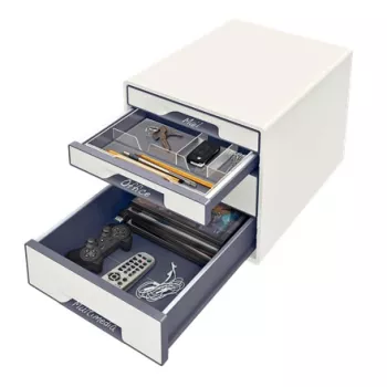 Leitz Drawer Cabinet WOW Cube 4-drawer, 4 drawer(s), Plastic, White, 1 pc(s), 287 mm, 270 mm