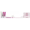 Leitz Drawer Cabinet WOW Cube 5-drawer, 5 drawer(s), Plastic, Pink, White, 1 pc(s), 270 mm, 287 mm