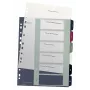 Leitz Index PC Printable 1-6 Style PP A4+, Numeric tab index, Polypropylene (PP), Multicolour, Portrait, A4 Maxi, 245 mm