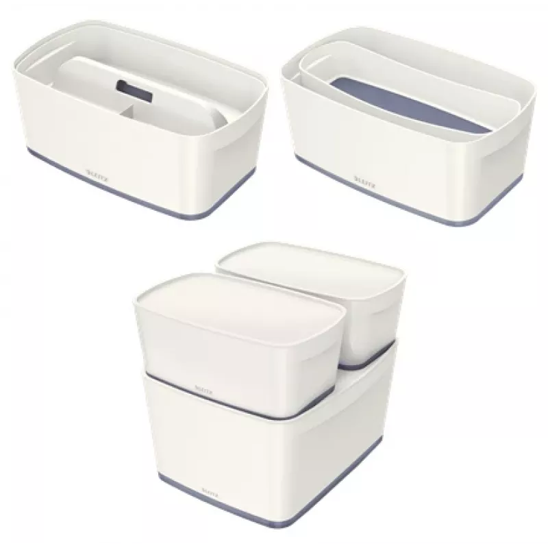 Esselte 5229-10-01 Storage tray Rectangular Acrylonitrile butadiene styrene (ABS) Grey, White