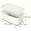 Esselte 5229-10-01 Storage tray Rectangular Acrylonitrile butadiene styrene (ABS) Grey, White