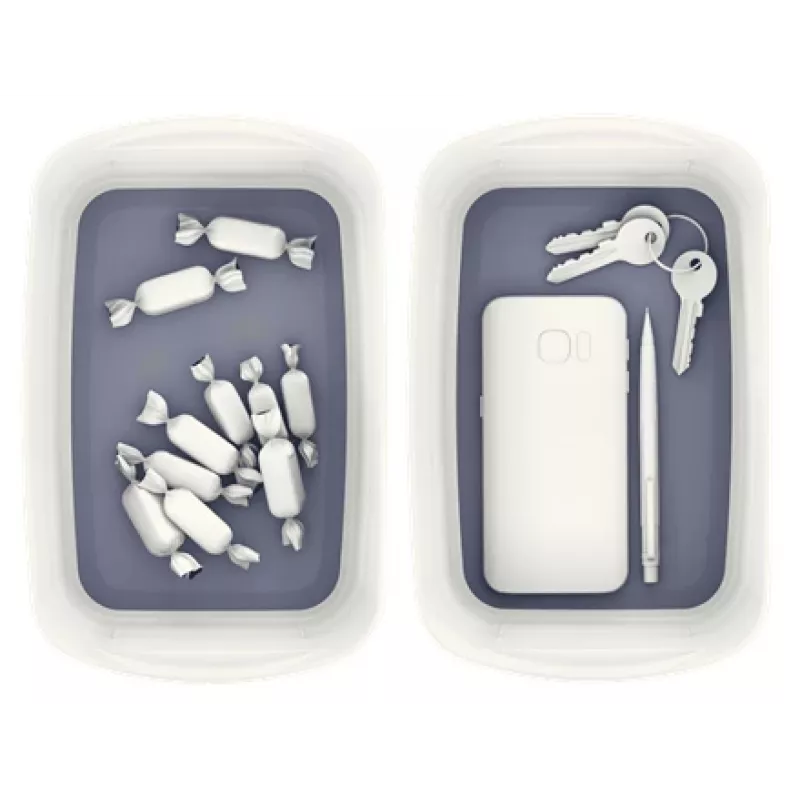 Esselte 5257-10-01 Storage tray Rectangular Acrylonitrile butadiene styrene (ABS) Grey, White