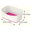 Esselte 5257-10-23 Storage tray Rectangular Acrylonitrile butadiene styrene (ABS) Pink, White