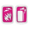 Esselte 5257-10-23 Storage tray Rectangular Acrylonitrile butadiene styrene (ABS) Pink, White
