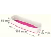 Esselte 5258-10-23 Storage tray Rectangular Acrylonitrile butadiene styrene (ABS) Pink, White