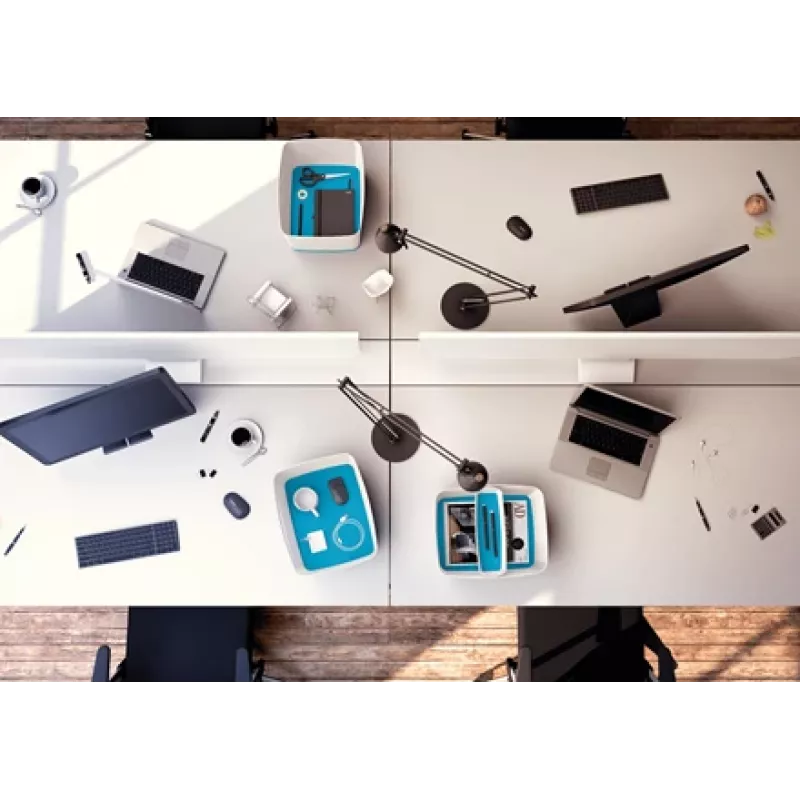 Esselte 5258-10-36 Storage tray Rectangular Acrylonitrile butadiene styrene (ABS) Blue, White