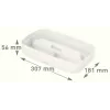 Esselte 5323-00-01 Storage tray Rectangular Acrylonitrile butadiene styrene (ABS) White