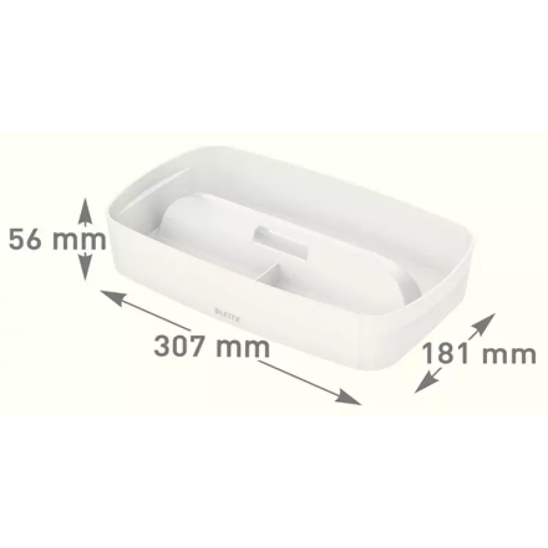 Esselte 5323-00-01 Storage tray Rectangular Acrylonitrile butadiene styrene (ABS) White