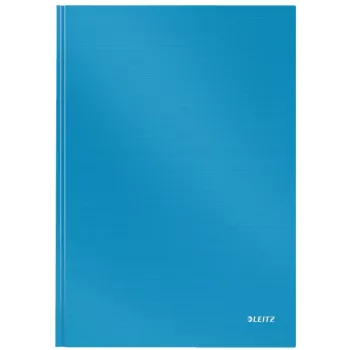 Leitz Notebook Solid Hardcover A4 Ruled 90 gram 80 sheets, Monochromatic, Blue, A4, 80 sheets, Matt, 80 g/m²
