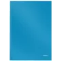 Leitz Notebook Solid Hardcover A4 Ruled 90 gram 80 sheets, Monochromatic, Blue, A4, 80 sheets, Matt, 80 g/m²