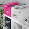Leitz Box Click & Store WOW Cube Large Storage Box, Fuchsia, Carton, 320 mm, 360 mm, 310 mm