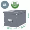 Leitz Box Click & Store WOW Cube Large Storage Box, Fuchsia, Carton, 320 mm, 360 mm, 310 mm
