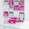 Leitz Box Click & Store WOW Cube Large Storage Box, Fuchsia, Carton, 320 mm, 360 mm, 310 mm