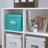 Leitz Storage Box Click & Store WOW Cube Medium, Turquoise, Carton, 260 mm, 260 mm, 240 mm