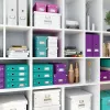 Leitz Storage Box Click & Store WOW Cube Medium, Turquoise, Carton, 260 mm, 260 mm, 240 mm