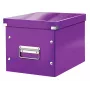 Leitz Storage Box Click & Store WOW Cube Medium, Purple, Carton, 260 mm, 260 mm, 240 mm