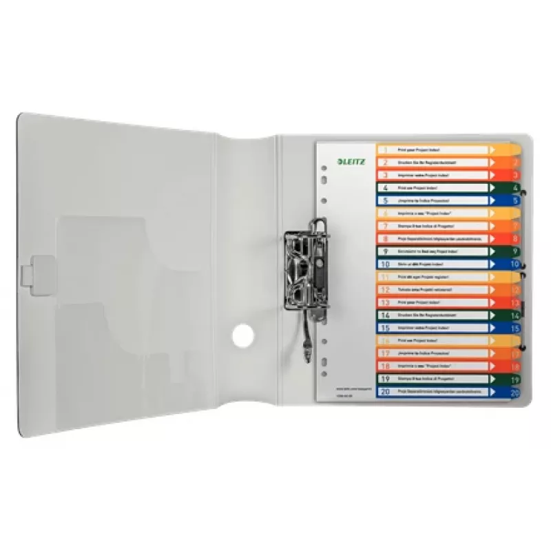 Leitz 12960000 tab index Numeric tab index Polypropylene (PP) Multicolour