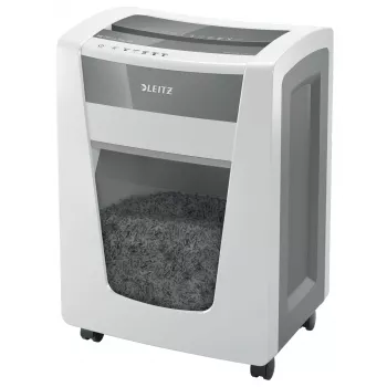 Leitz IQ Office Pro Paper Shredder P5, Micro-cut shredding, 23 cm, 2 x 15 mm, 30 L, 300 sheets, 55 dB