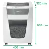 Leitz IQ Office Pro Paper Shredder P4, Cross shredding, 23 cm, 4 x 40 mm, 30 L, 275 sheets, 55 dB