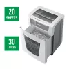 Leitz IQ Office Pro Paper Shredder P4, Cross shredding, 23 cm, 4 x 40 mm, 30 L, 275 sheets, 55 dB