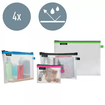 Leitz Travel Pouch Cosmetic water resistant WOW Assorted Set
