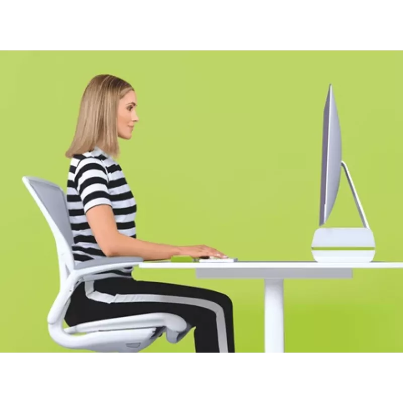 Leitz Monitor Stand Adjustable Ergo WOW, 68.6 cm (27 inch), Height adjustment, Green, White