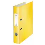 Leitz Lever Arch File 180° WOW POB/Laminated A4/50mm, A4, D-ring, Carton, Yellow, 350 sheets, 285 mm
