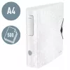 Leitz Lever Arch File Active PP WOW A4/80mm, A4, D-ring, Storage, Polyfoam, White, 500 sheets