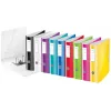 Leitz Lever Arch File Active PP WOW A4/80mm, A4, D-ring, Storage, Polyfoam, Black, 500 sheets