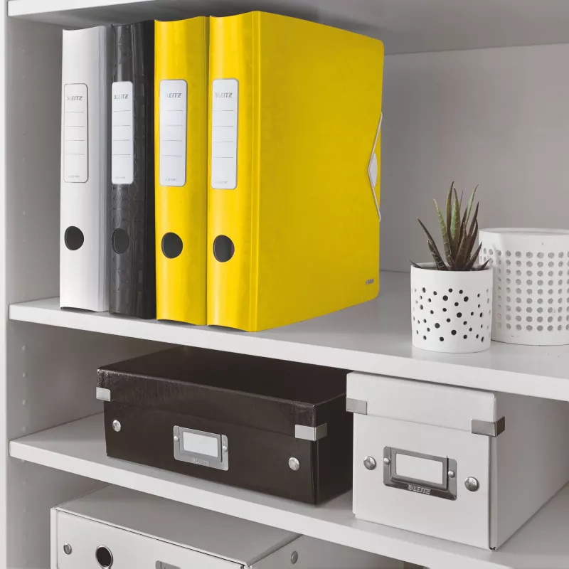 Leitz Lever Arch File Active PP WOW A4/65mm, A4, D-ring, Storage, Polyfoam, Yellow, 350 sheets