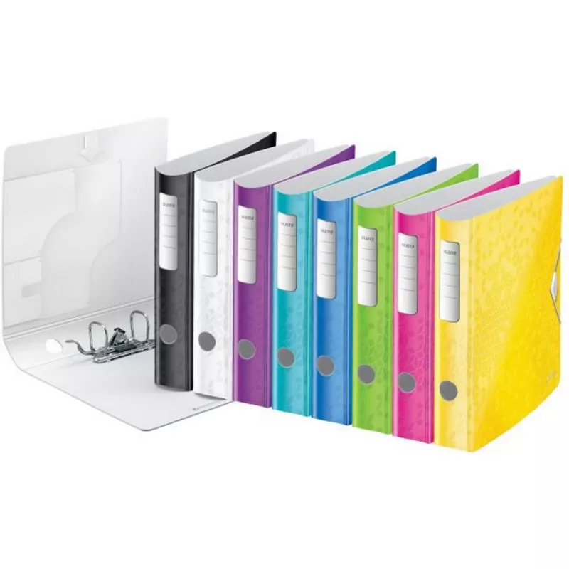 Leitz Lever Arch File Active PP WOW A4/65mm, A4, Polyfoam, Black, 350 sheets, 80 g/m², 6.5 cm