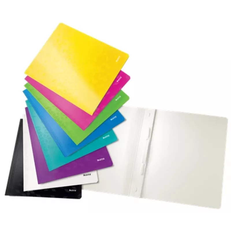 Leitz Flat File Card/Board WOW A4, Conventional file folder, A4, Carton, Black, Portrait, 250 sheets