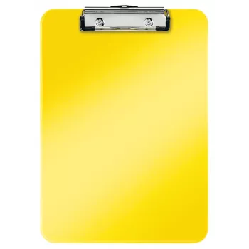 Leitz Clipboard without frontcover WOW, A4, Plastic, Yellow, 80 sheets, 228 mm, 320 mm