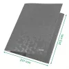 Leitz 3-Flap Folder WOW Card/POB A4, Flap folder, A4, Polypropylene (PP), Black, 150 sheets, Elastic band