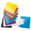 Leitz 3-Flap Folder WOW Card/POB A4, Flap folder, A4, Polypropylene (PP), Black, 150 sheets, Elastic band