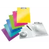 Leitz Clipboard with cover WOW, A4, Polyfoam, Black, 75 sheets, 1 pockets, 230 mm