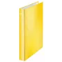 Leitz Ringbinder WOW Laminated A4+ 2DR/25mm, A4+, D-ring, Carton, Yellow, 250 sheets, 80 g/m²
