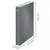Leitz Ringbinder WOW Laminated A4+ 2DR/25mm, A4+, D-ring, Carton, Yellow, 250 sheets, 80 g/m²