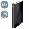 Leitz Ringbinder WOW Laminated A4+ 2DR/25mm, A4+, D-ring, Carton, Black, 250 sheets, 80 g/m²