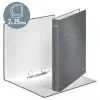 Leitz Ringbinder WOW Laminated A4+ 2DR/25mm, A4+, D-ring, Carton, Black, 250 sheets, 80 g/m²