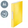 Leitz Ringbinder WOW PP A4 2RR/25mm, A4, Round ring, Polypropylene (PP), Yellow, 190 sheets, 80 g/m²