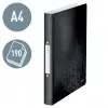 Leitz Ringbinder WOW PP A4 2RR/25mm, A4, Round ring, Polypropylene (PP), Black, 190 sheets, 80 g/m²