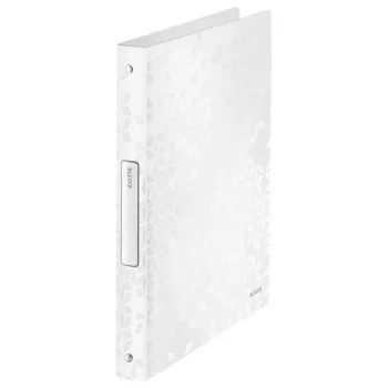 Leitz WOW Ring Binder, A4, Round ring, Storage, Polypropylene (PP), White, Glossy