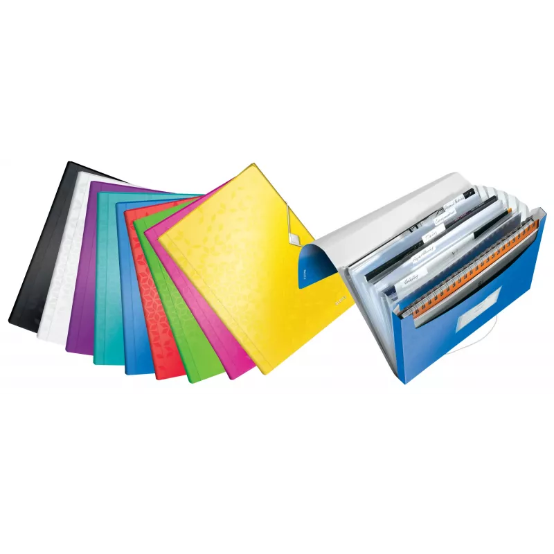 Leitz Project File WOW PP, Expanding file folder, A4, Polypropylene (PP), White, Landscape, 250 sheets