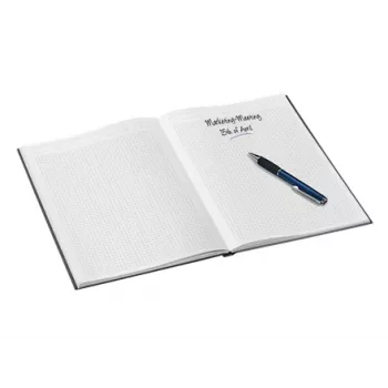 Leitz Notebook WOW A4 Squared with hardcover 90g/80sheets, Pattern, Black, A4, 80 sheets, 80 g/m², Squared paper